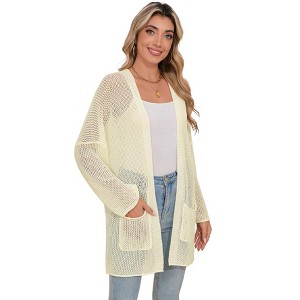 Clearlove Women Lightweight Cardigan Casual Knit Top Summer Beach Coverups - 1 of 4
