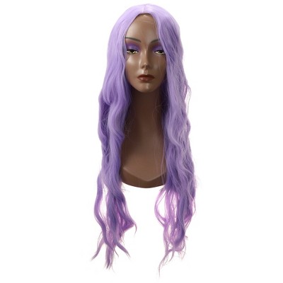 Unique Bargains Women's Curly Wigs 28" with Wig Cap