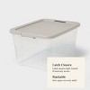 66qt Clear Latching Storage Box - Brightroom™ - 4 of 4