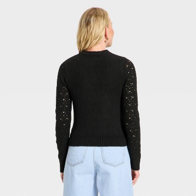Women's Lace Crewneck Pullover Sweater - Universal Thread' - image 2