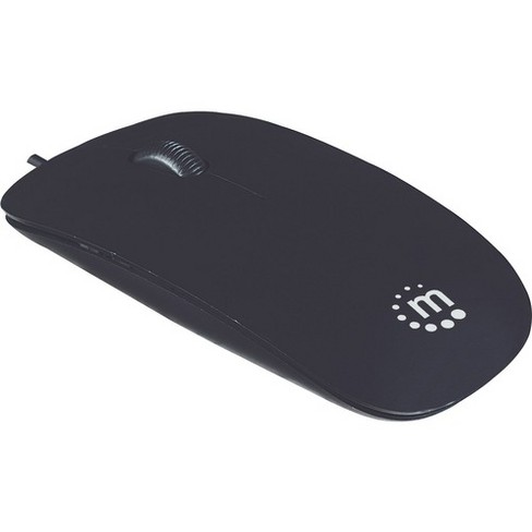 Manhattan USB Optical Mouse with Scroll Wheel, 1000dpi, Black - image 1 of 4