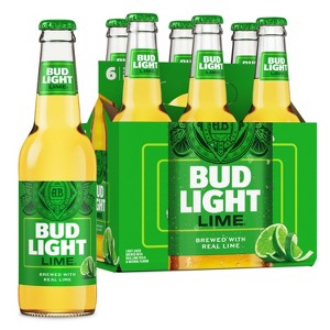 Bud Light Lime American Lager Beer - 6pk/12 fl oz Bottles - 1 of 4