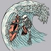 Men's Design By Humans Death Surfer By quilimo Tank Top - 2 of 4
