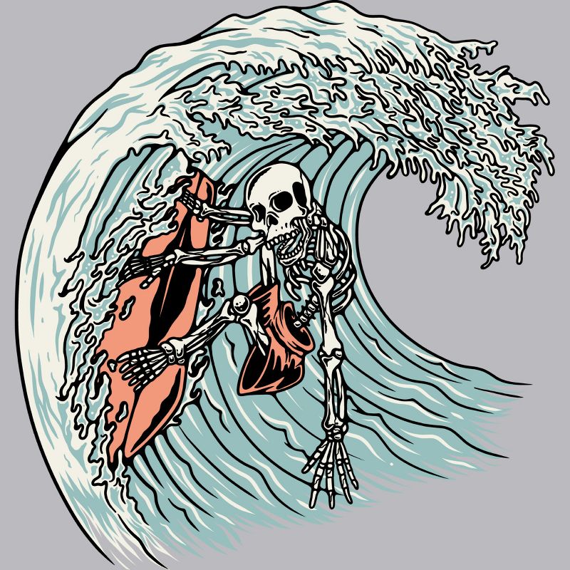 Men's Design By Humans Death Surfer By quilimo Tank Top, 2 of 5