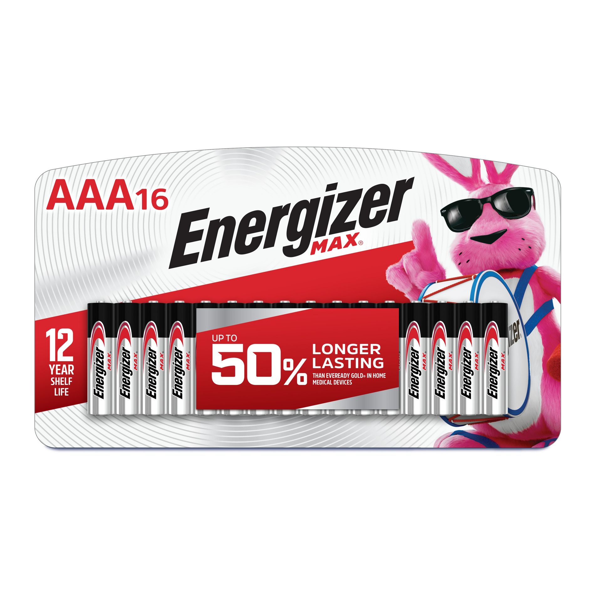 Energizer MAX AAA Batteries 16pk - Alkaline Battery: Household Power, Non-Rechargeable