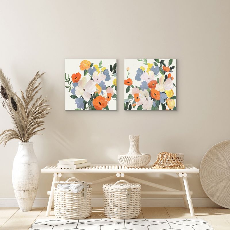 Americanflat 2 Piece 20x20 Wrapped Canvas Set - Florals in Vase by PI Creative Art - botanical  Wall Art, 3 of 7