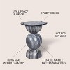 JONATHAN Y Aura 19" Modern Natural Marble Handmade Stacked Round Pedestal End Table - 4 of 4