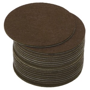 Unique Bargains Round Soft Adhesive Non-slip Anti-scratch Furniture Lamp Base Felt 20 Pcs - 1 of 3