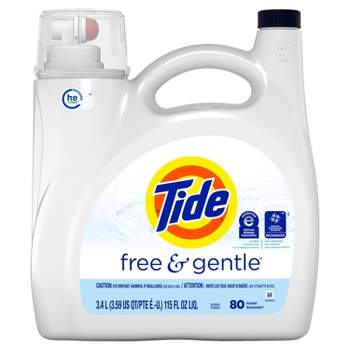Détergent à lessive liquide Tide Simply Free & Sensitive, Sans parfum 