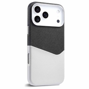 HTUTWOO Wallet Case for iPhone 17, Compatible with MagSafe, Leather & Fabric Hybrid Protective Cover with Card Slot for iPhone 17 - 1 of 4