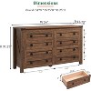 Dresser for Bedroom, Farmhouse Wood Rustic Wide Chest of Drawers, Storage Dressers Organizer for Bedroom, Living Room, Hallway - 2 of 4
