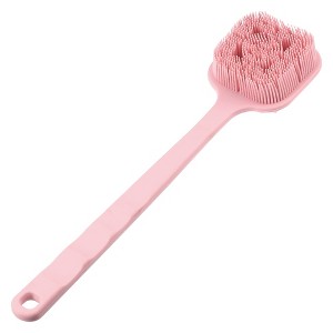 Unique Bargains Double Side Long Handle Bath Brush 14.37" Length 1 Pc - 1 of 4