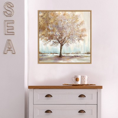 22" x 22" Infinite Peace Framed Canvas Wall Art