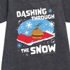 - SpongeBob SquarePants - Dashing Through The Snow Graphic Short Sleeve Fleece Dress - 2 of 4