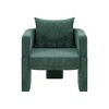 Grungis Chenille 3-Leg Accent Chair with Ergonomic Arms,Modern Comfy Arm Chair with Removable Pillow,Accent Chairs for Living Room,Gray - 4 of 4