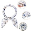 Allegra K Women's Chiffon Floral Print Square Scarves Kerchief Neck Scarf Neckerchief - 4 of 4