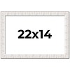 PosterPalooza | Sculpted White Picture Frame - UV Acrylic, Backing Board, Hanging Hardware Included - 2 of 4