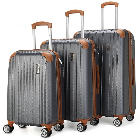 19V69 ITALIA Vintage 3-Piece Expandable Retro Luggage Set (5