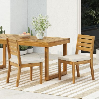 Maggift Patio Modern Accent Chairs, Outdoor Conversation Chairs, with Leisure Used, for Backyard, Garden, Beige, 19"*23"*35.5"