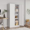 Mlezan 72H" Metal Storage Cabinets with Lock, Garage Storage Cabinet with 2 Door and 5 Adjustable Shelves, for Home, Office, Gym, Garage - 4 of 4