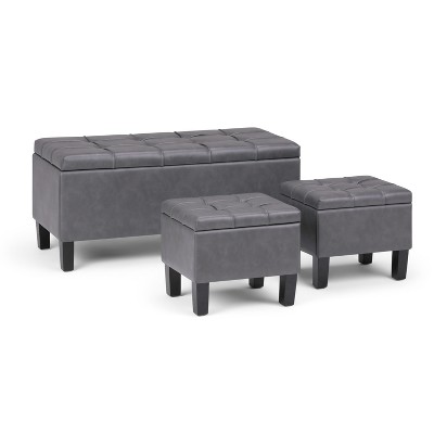 target faux leather ottoman