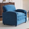 KWPZQEB 38" Accent Chair, Mid-Century Modern Chair with Thick Cushions & Wide Seat, Oversized Chenille Lounge Arm Chair for Living Room - 3 of 4