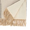 Saro Lifestyle Fringe Detail Banded Table Runner, 16"x72", Black - 2 of 3