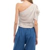Women's Sheri Shirred One Shoulder Top - naked zebra - 2 of 3