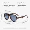 Anna-Kaci Women's Retro Aviator Sunglasses with Gradient Lenses - 3 of 3