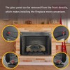 NAYSAYE Indoor Fireplace Wall Mounted Cozy Atmosphere Fireplace for Living Room , Black, 30.2"*8.2"*24.1" - 2 of 4