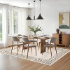 Modern Geometric Bordered Area Rug – Washable, Foldable, Stain-Resistant, Easy to Clean, Non-Slip for Living Room & Bedroom - 4 of 4