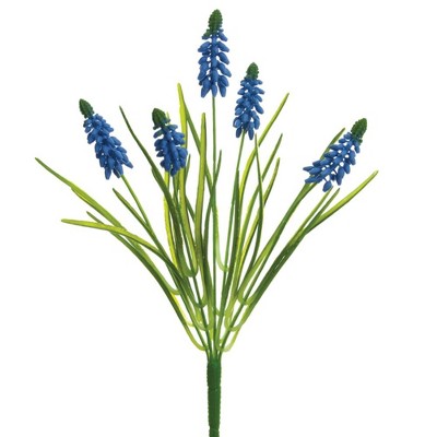 Allstate Floral Muscari Artificial Floral Spray - 12.5" - Blue