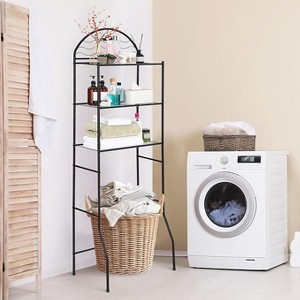 3 Tier Over The Toilet Storage Shelf, Heavy Duty Metal Bathroom Organizer Above Toilet, Space Saving Bathroom Shelves Racks for Small Spaces - 1 of 4