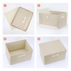 REGALWOVEN Collapsible Fabric Storage Bin with Lid and Handle for Shelves Closet 2 Pcs - 3 of 4