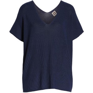 Anne Klein Womens Relaxed Fit Pullover Blouse - 1 of 1