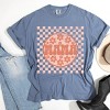 Simply Sage Market Checkered Mama Flowers Garment Dyed Tee - S - Blue Jean - 3 of 4