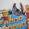 22" x 12.5" Las Vegas Lady Luck Embossed Metal Sign: Casino-Themed Wall Art - American Art Decor - 3 of 4