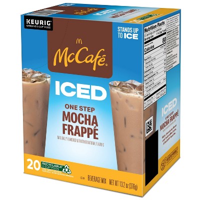 Keurig McCafe ICED One Step Mocha Frappe Medium Roast K-Cup Pods - 20ct