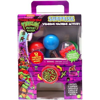 Tara Toy: Surprise Vending Machine Activity: TMNT -12 Capsules, Ages 3+