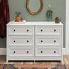 Classic 6 Drawer Groove Dresser White - Saracina Home - 4 of 4