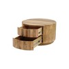 Carolina Living Christa 2-Drawer 30" Round Coffee Table - Natural - 3 of 4