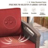 Belord Patio Wicker Chairs Lounge Club Chairs, All Weather Brown Wicker Outdoor Chair Set of 4 with Coffee Table and Ottoman for Porch Balcony - 4 of 4