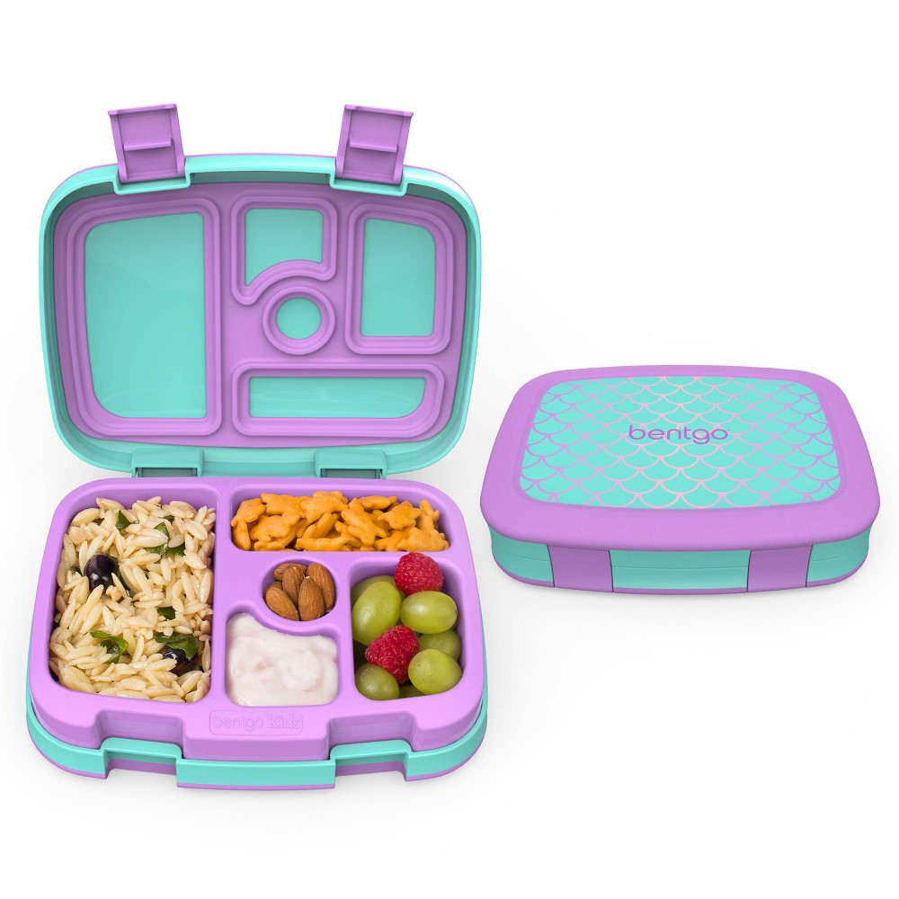 Photos - Food Container Bentgo Kids' Prints Leakproof, 5 Compartment Bento-Style Lunch Box - Merma