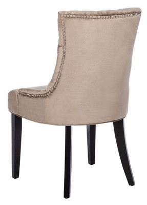 Antique Sage Velvet Upholstered Parsons Side Chair Set