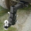 VEVOR Adjustable Trailer Hitch, Fit 2-Inch Receiver, Trailer Hitch Ball Mount with 2-Inch Ball & Pin, 7500 lbs Capacity, 9-Inch Drop, Black - 2 of 4