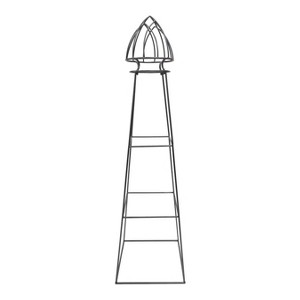 ACHLA Designs Minar Pylon 65.5" Wrought Iron Trellis - 1 of 4