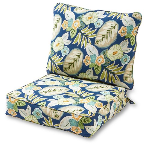 2pc Marlow Fl Outdoor Deep Seat, Target Outdoor Cushions