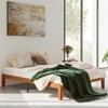 MAYEERTY Solid Wood Platform Bed Frame Wooden Slat Support Noise-Free No Box Spring Required - 2 of 4
