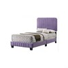 Sapphtopaz Modern Twin Size Bed Frame with Headboard Upholstered Platform Bed with Slat Support for Bedroom, Apartment, Hotel - 4 of 4