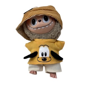 17.5 cm Labubu Doll Pluto Costume – 3-Piece Outfit Set - 1 of 4